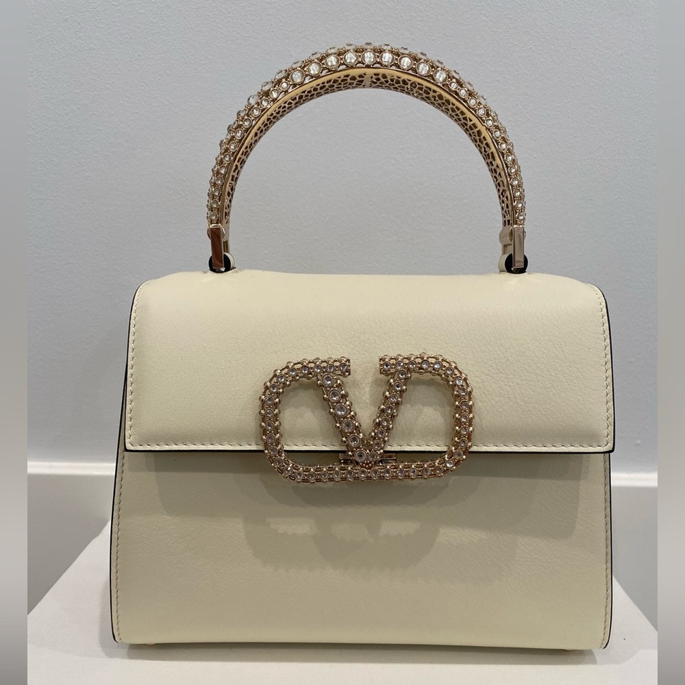 White handbag